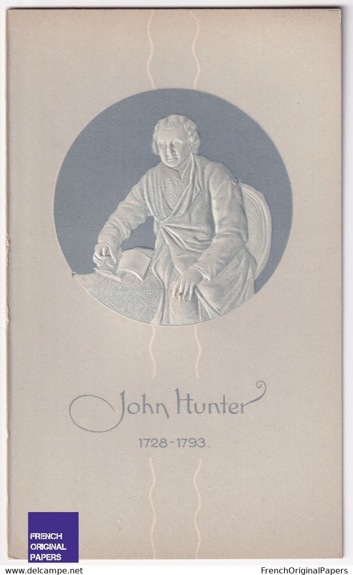 John Hunter 1728-1793 Carte Portrait Gaufrée Galerie Berühmter ärzte Tropon Werke Docteur Médecine Art A80-58 - Collections