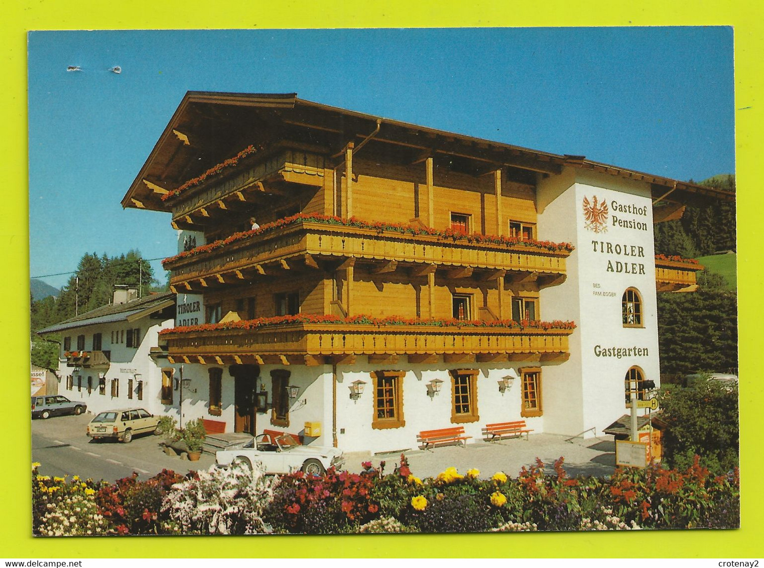 Tyrol Tirol KIRCHBERG Gasthof Tiroler ADLER Bes. Familie H Und E. EGGER Autos Triumph Restaurant VOIR DOS - Kirchberg