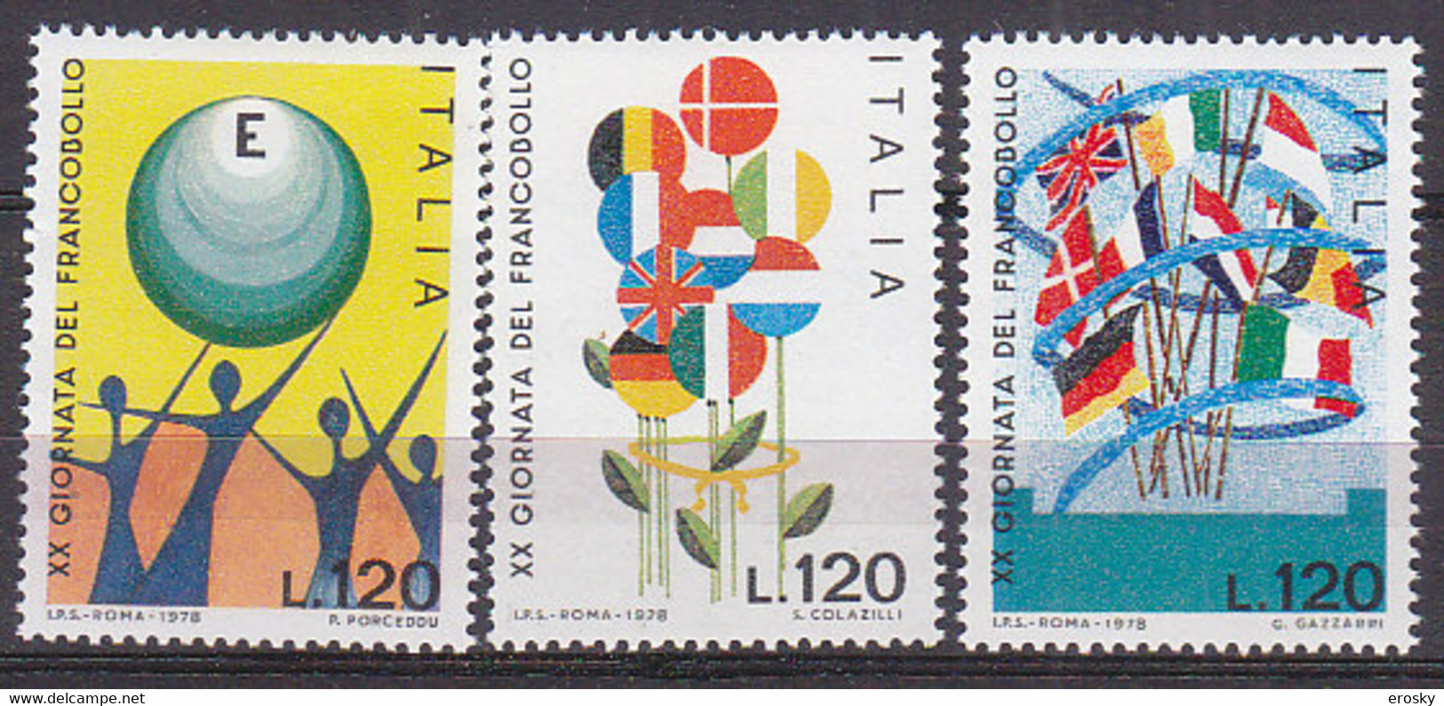 Y0726 - ITALIA Ss N°1435/37 - ITALIE Yv N°1364/66 ** - 1971-80:  Nuovi