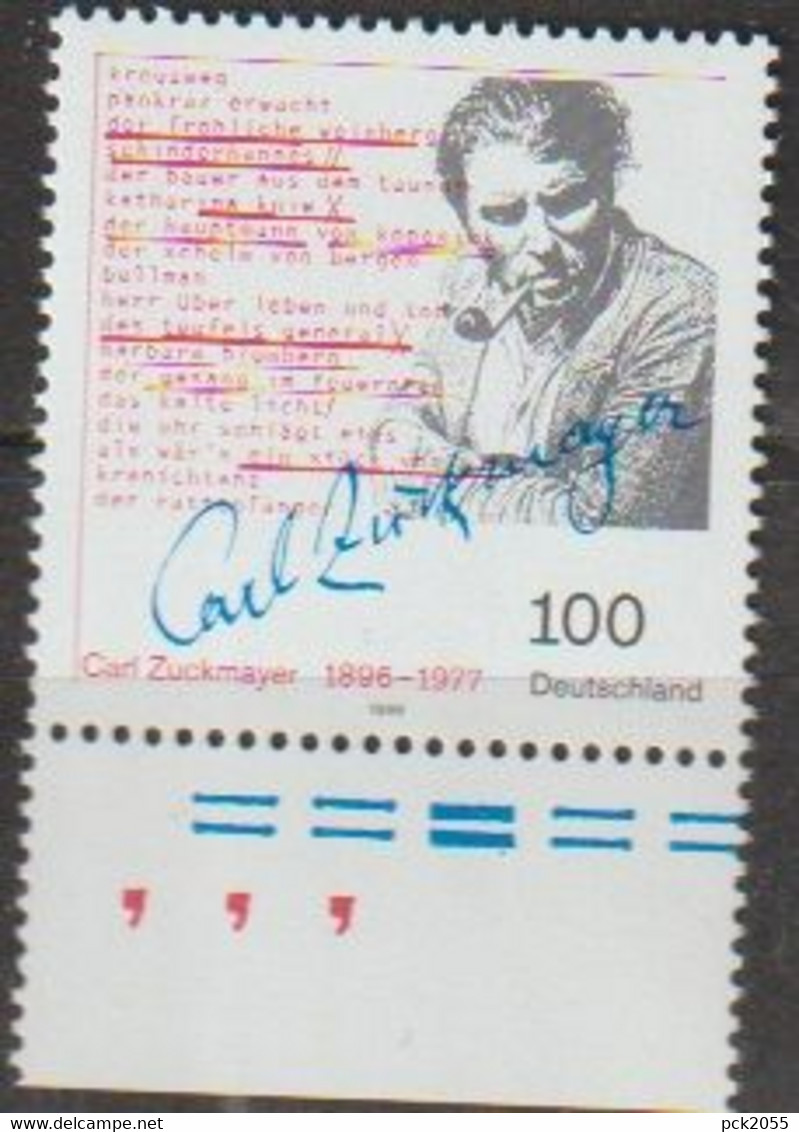 BRD 1996 MiNr.1893 ** Postfrisch 100.Geb. Carl Zuckmayer (A 2856)günstige Versandkosten - Unused Stamps