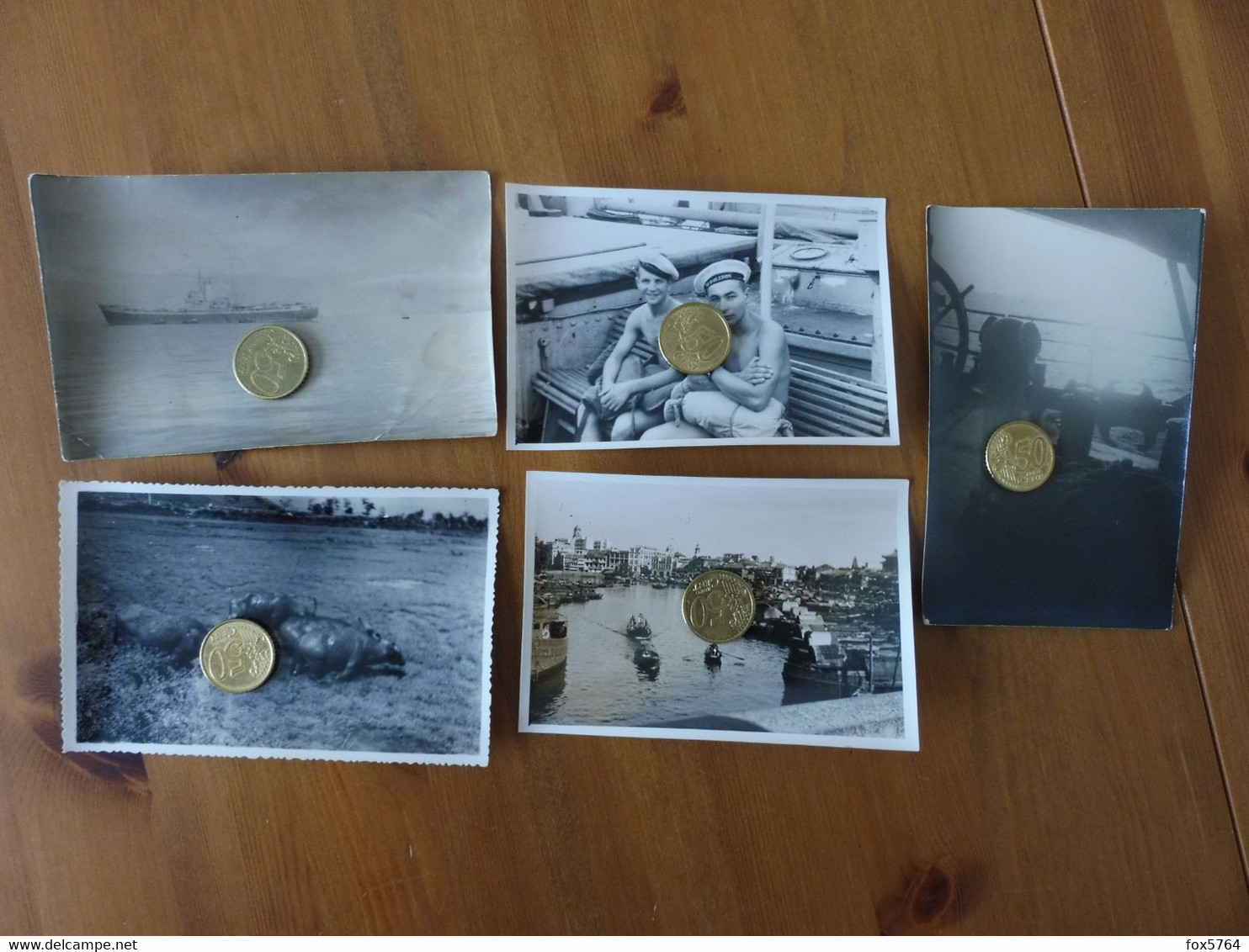 LOT INDOCHINE / MARINE NATIONALE / ROYALE 1949-1950 / 5 PHOTOS ORIGINALES / 24 - Bateaux