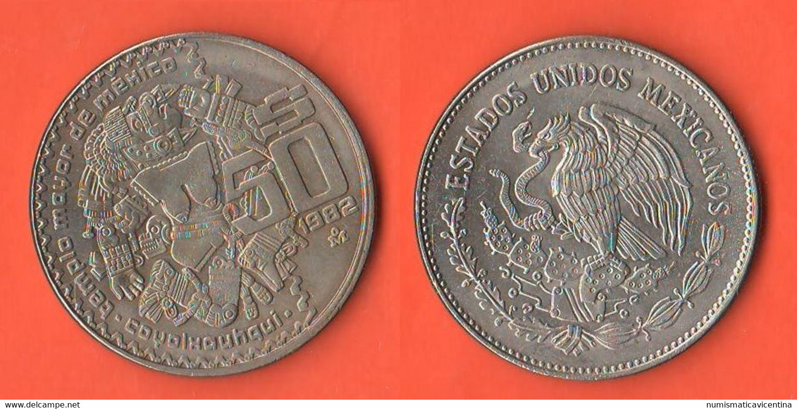 Messico Mexico 50 Pesos 1982 Maya - Mexique