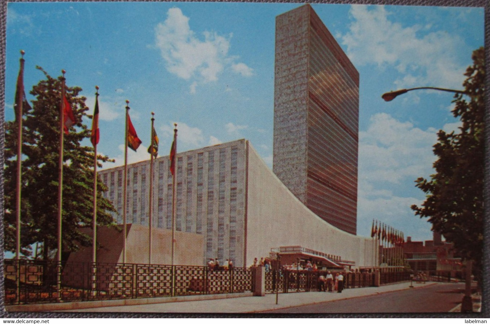 USA UNITED STATES NEW YORK UNITED NATIONS BUILDING CARD ANSICHTSKARTE CARTOLINA POSTCARD PC CP AK CARTE POSTALE - Lake George