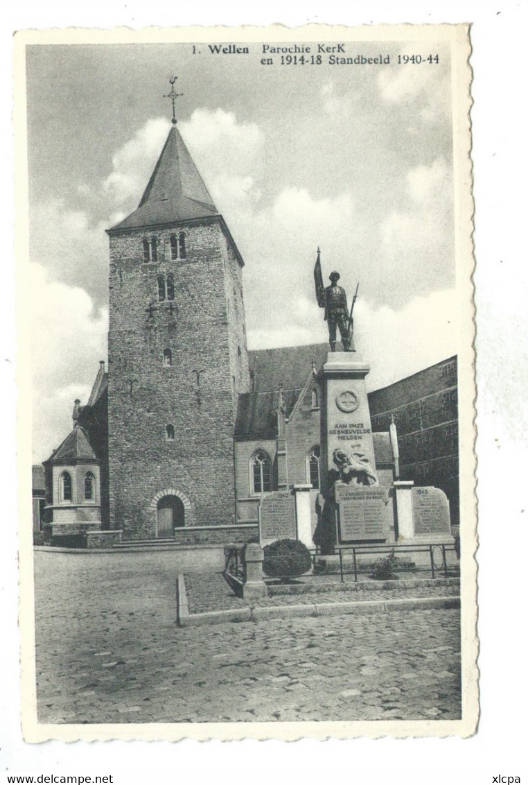 Wellen Parochie Kerk En 1914 - 1918 Standbeeld 1940 -44 - Wellen