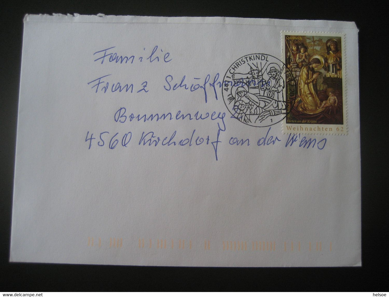 Österreich- Christkindl 18.12.2013, Bedarfsbrief Echt Gelaufen - Storia Postale