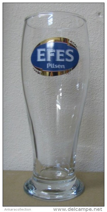AC - EFES PILSEN PREMIUM BEER GLASS 0.3 LT FROM TURKEY - Birra