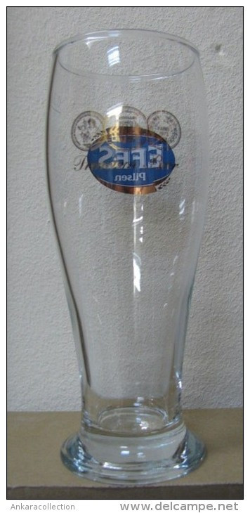 AC - EFES PILSEN PREMIUM BEER GLASS 0.3 LT FROM TURKEY - Cerveza