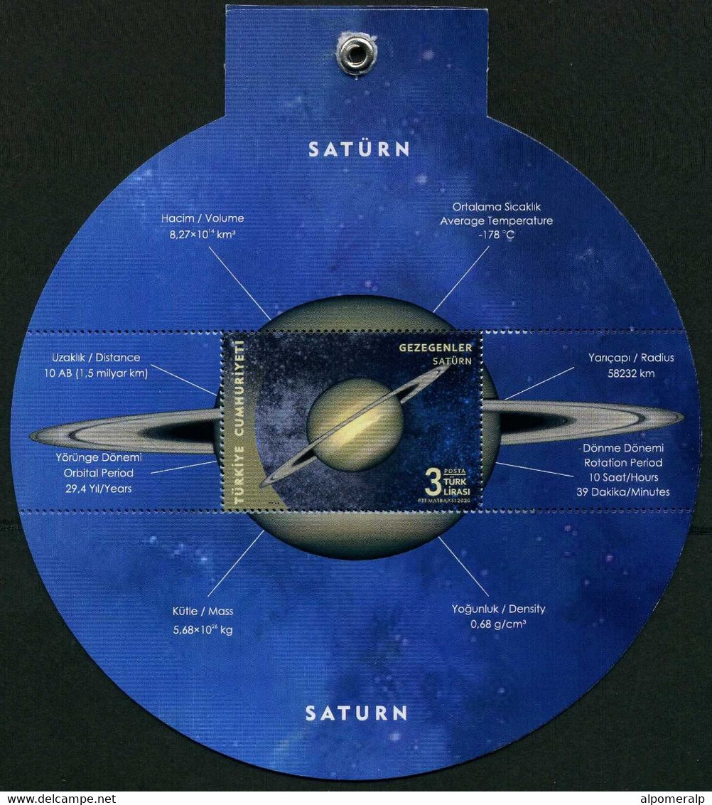 Türkiye 2020 Mi 4601-4608 MNH, The Planets Booklet | print run: 7.500 (Limited)