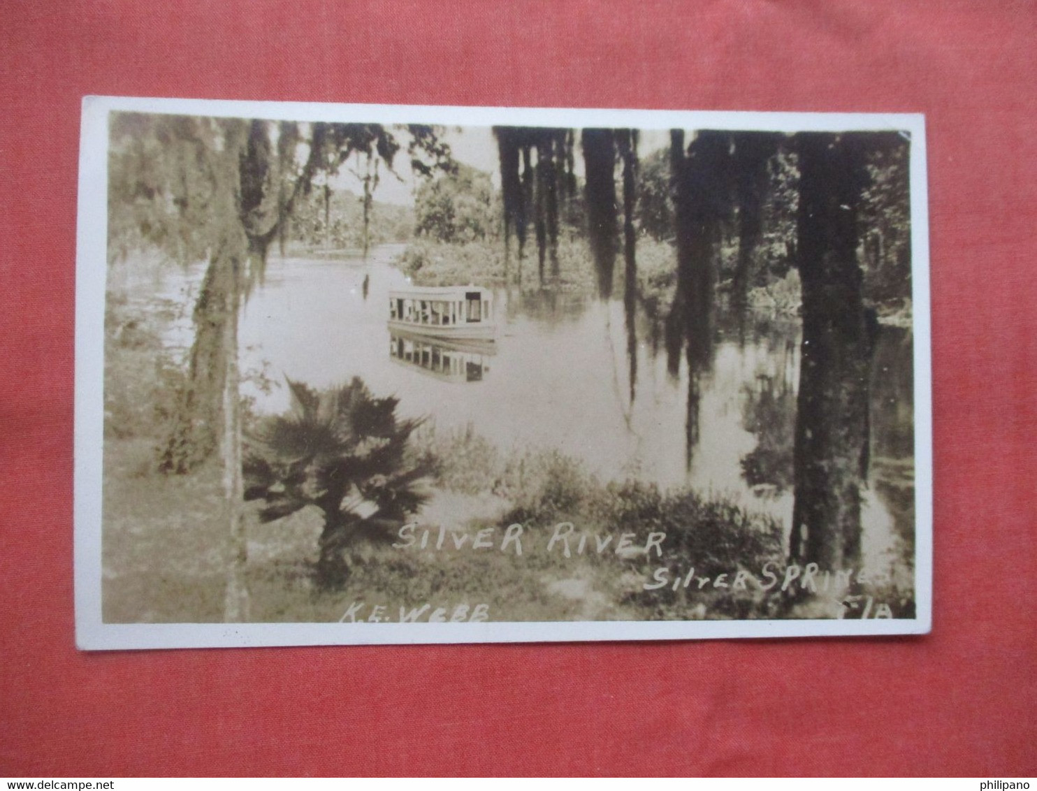 RPPC. Silver. River.  Silver Springs   Florida   Ref 5736 - Silver Springs