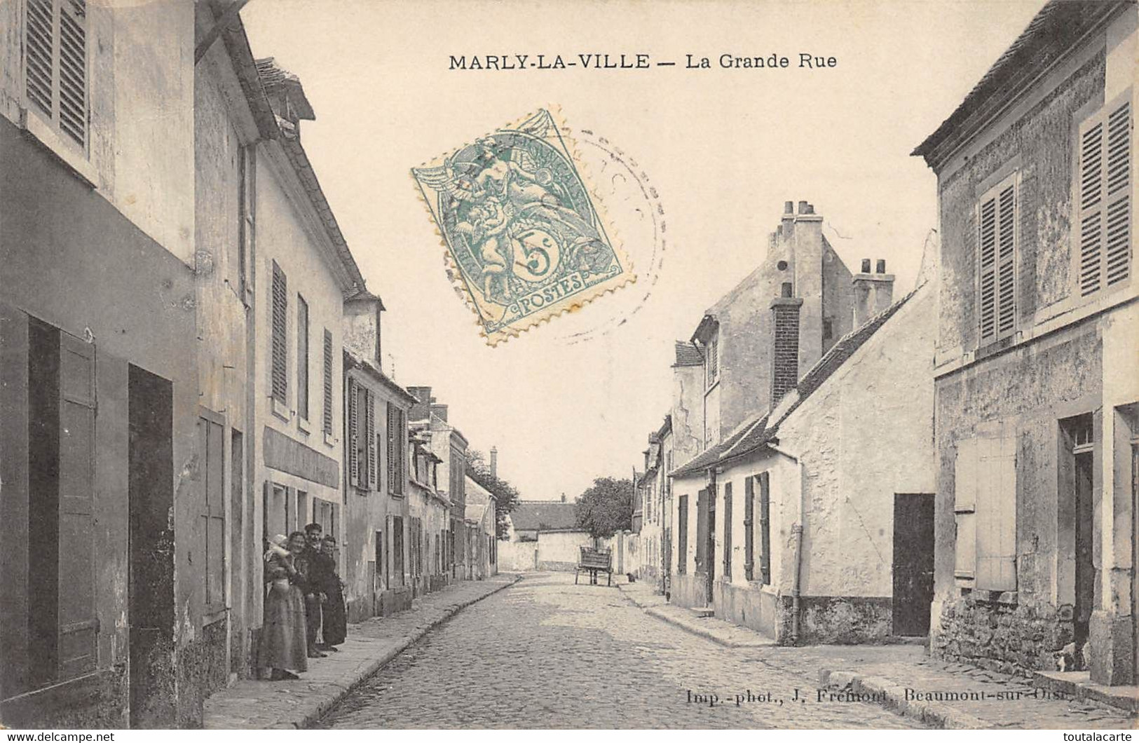 CPA 95 MARLY LA VILLE LA GRANDE RUE - Marly La Ville