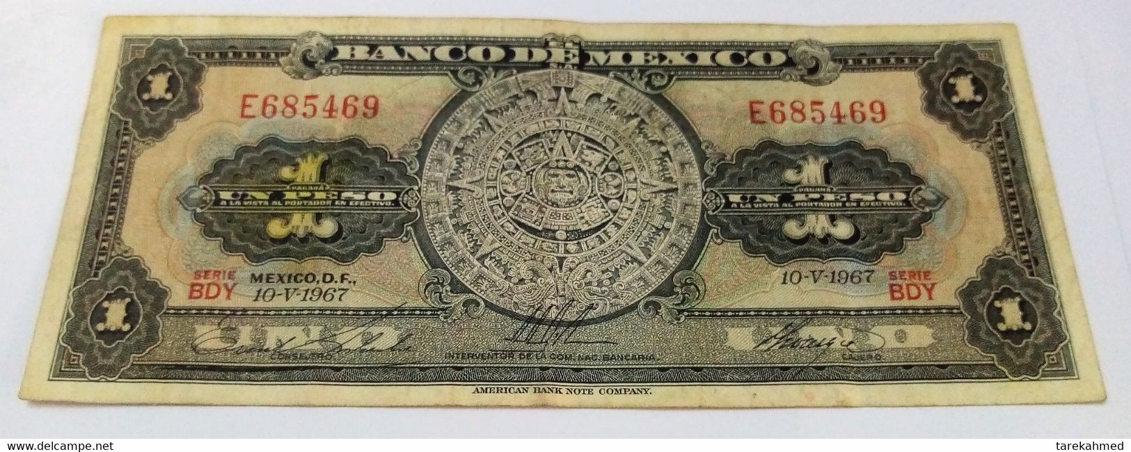 Mexique, 1 Peso, 1967 , KM:59l, - Mexico