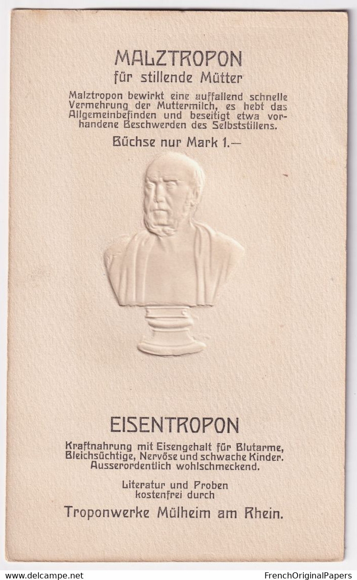 Hippokrate 1744-1795 Carte Portrait Gaufrée Galerie Berühmter ärzte Tropon Werke Docteur Médecine Art Grèce A80-70 - Collections