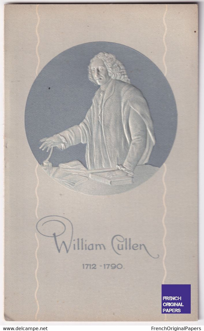 William Cullen 1712-1790 Carte Portrait Gaufrée Galerie Berühmter ärzte Tropon Werke Docteur Médecine Art A80-72 - Sammlungen