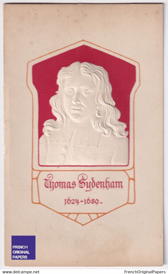Thomas Sydenham 1624-1689 Carte Portrait Gaufrée Galerie Berühmter ärzte Tropon Werke Docteur Médecine Art A80-73 - Verzamelingen