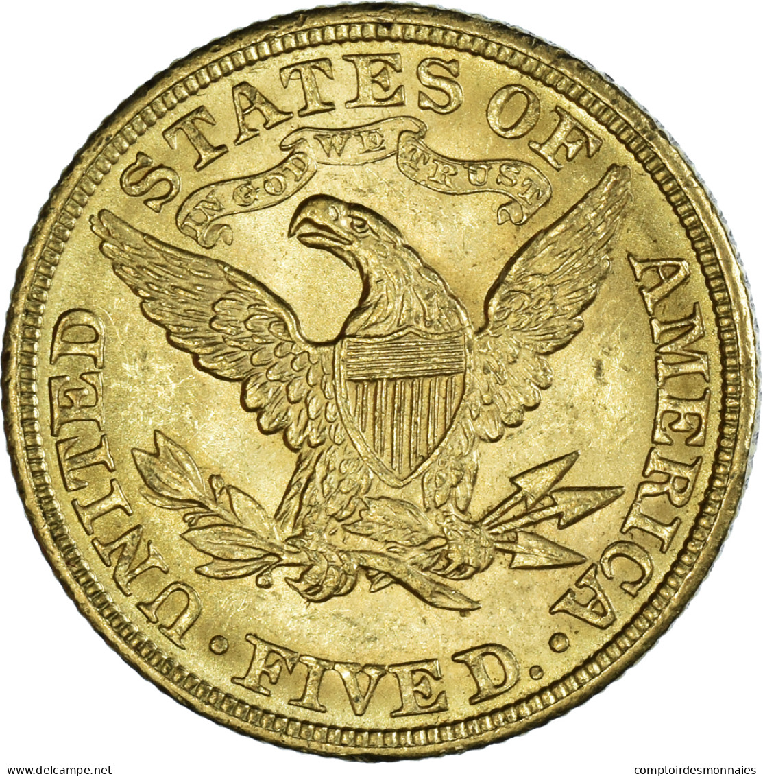 Monnaie, États-Unis, Coronet Head, $5, Half Eagle, 1904, U.S. Mint - 5$ - Half Eagles - 1866-1908: Coronet Head