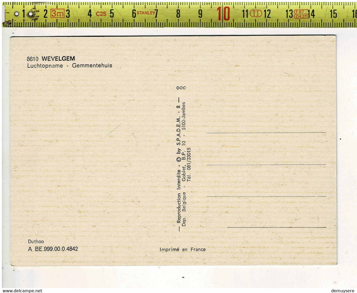 61870 - WEVELGEM LUCHTOPNAME GEMEENTEHUIS - Wevelgem