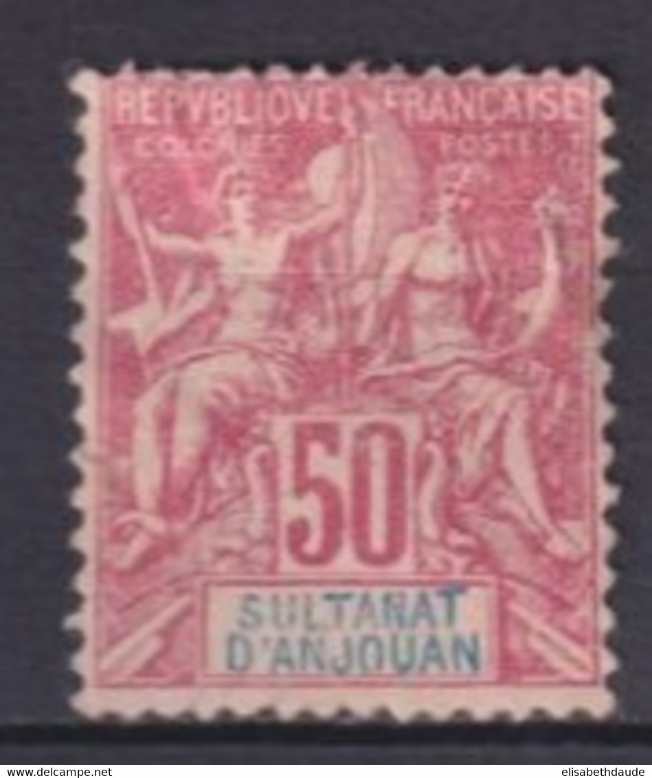 ANJOUAN - YVERT N° 11 NEUF SANS GOMME DEFECTUEUX - COTE = 50 EUR - - Unused Stamps