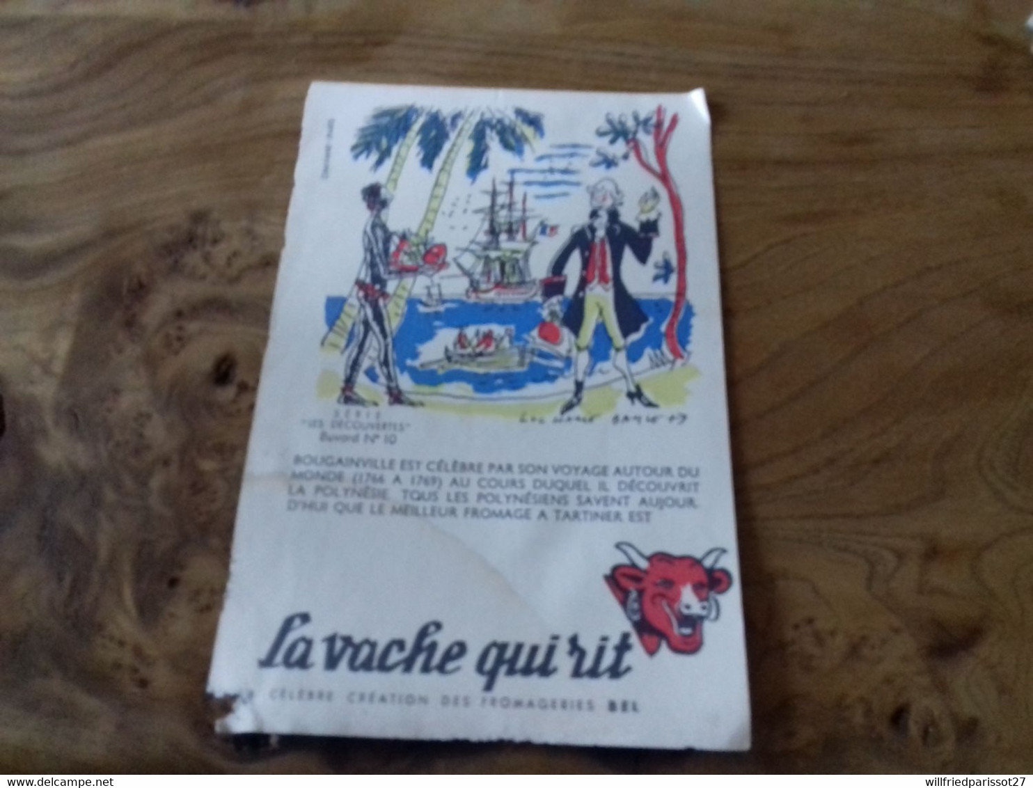 27/ BUVARD LA VACHE QUI RIT LUC MARIE BAYLE SERIE LES DECOUVERTES - Produits Laitiers