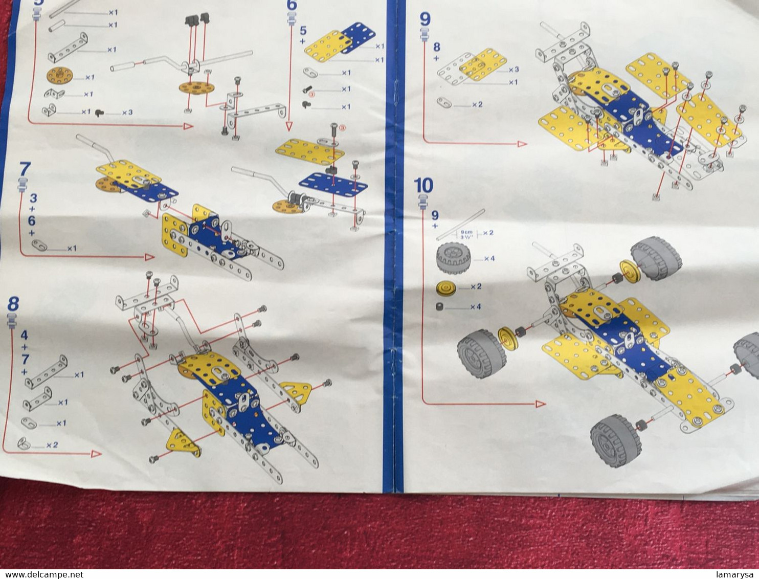 NOTICE DE MONTAGE MECCANO Instructions Autres Collections => Jeux,Jouets =>Jeux De Construction Catalogue N° 1 & 2 - Meccano