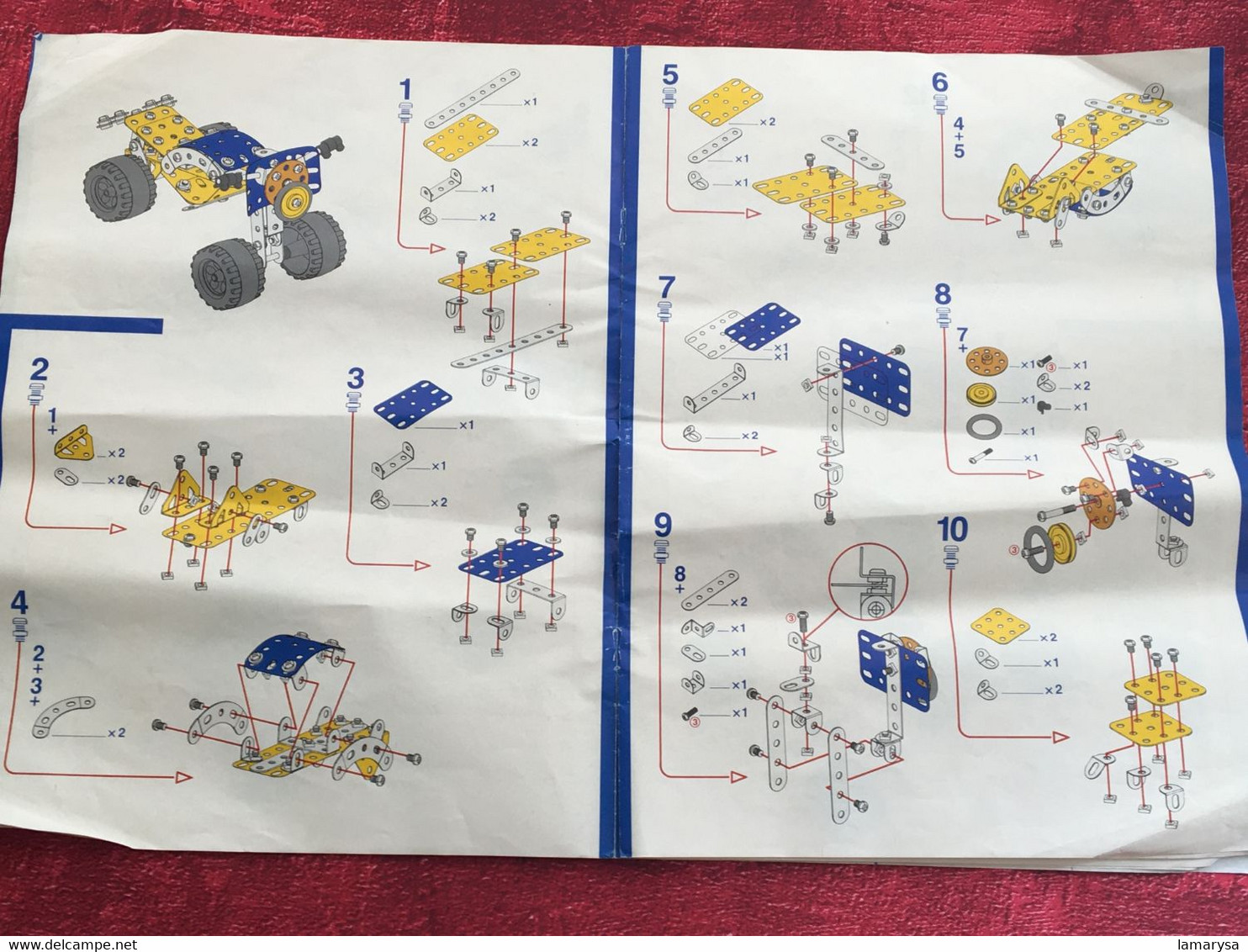 NOTICE DE MONTAGE MECCANO Instructions Autres Collections => Jeux,Jouets =>Jeux De Construction Catalogue N° 1 & 2 - Meccano