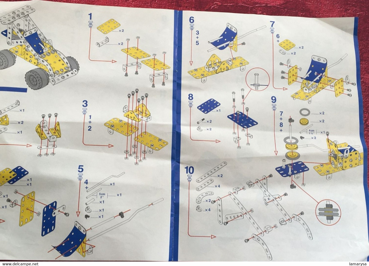 NOTICE DE MONTAGE MECCANO Instructions Autres collections => Jeux,Jouets =>Jeux de construction Catalogue N° 1 & 2