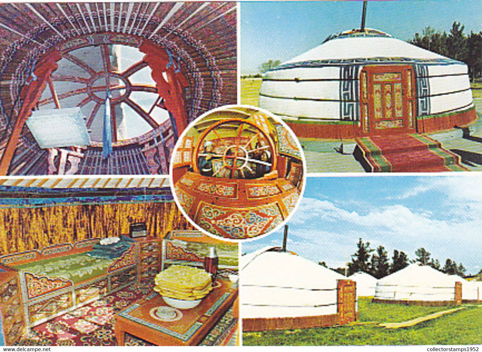 W4146- MONGOLIAN TRADITIONAL HOUSINGS, YURT, DIFFERENT VIEWS - Mongolie