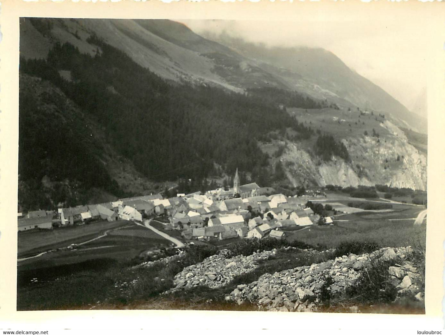 VILLAR D'ARENE VUE PRISE EN DESCENDANT DU LAC DU PONTET 07/1939  PHOTO ORIGINALE  12 X 8.50 CM - Lieux