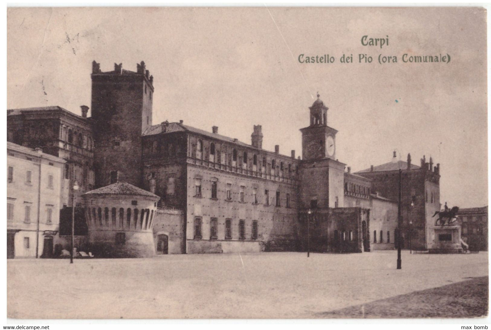 1911 CARPI 1 CASTELLO DEL PIO ORA COMUNALE   MODENA - Carpi