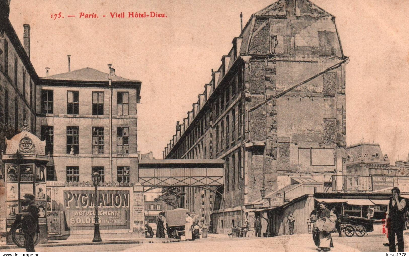 75 / PARIS/ VIEIL HOTEL DIEU / TRES BELLE CARTE ROYER NANCY 175 / PUB SELS A LA MOUETTE NANCY - Santé, Hôpitaux