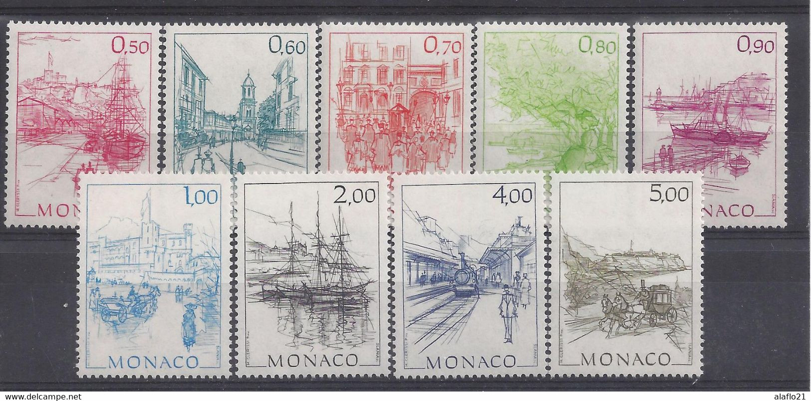 MONACO - Yvert N° 1510 à 1518 - MONACO AUTREFOIS - NEUFS SANS CHARNIERE - Unused Stamps