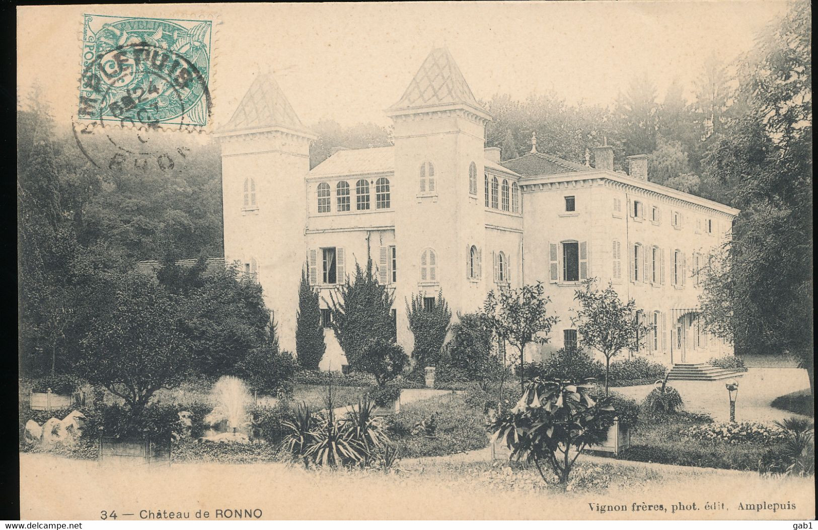 69 ---  Chateau De Ronno -- ( 1903  ) - Cours-la-Ville