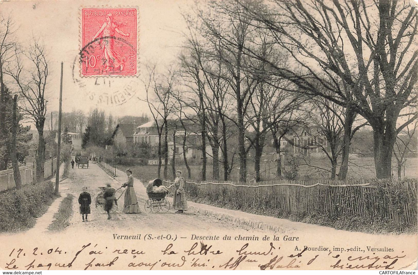 VERNEUIL SUR SEINE Descente Du Chemin De La Gare - Verneuil Sur Seine