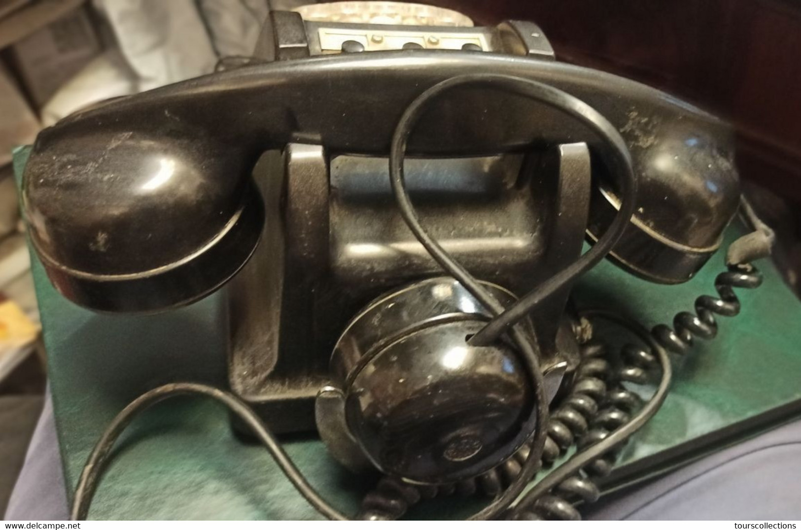 ANCIEN TELEPHONE STANDARD A CADRAN BAKELITE PICART LEBAS CHATEAUDUN PTT 350-I De 1962 Ornemental 2,3 Kg !!! - Téléphonie