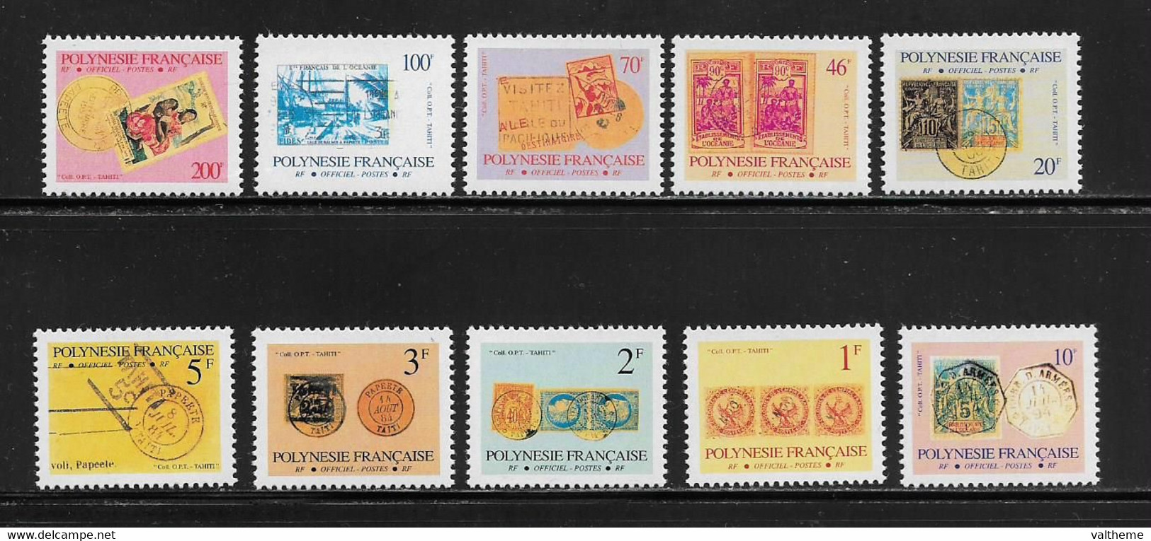 POLYNESIE  ( OCPOL - 550 )   1993   N° YVERT ET TELLIER  N° 16/25   N** - Oficiales