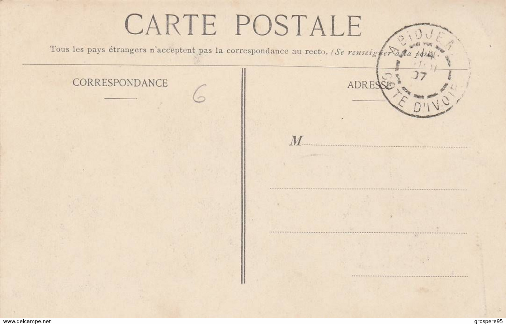 COTE D'IVOIRE GRAND BASSAM TAMTAM D'ENFANTS 1907 - Côte-d'Ivoire