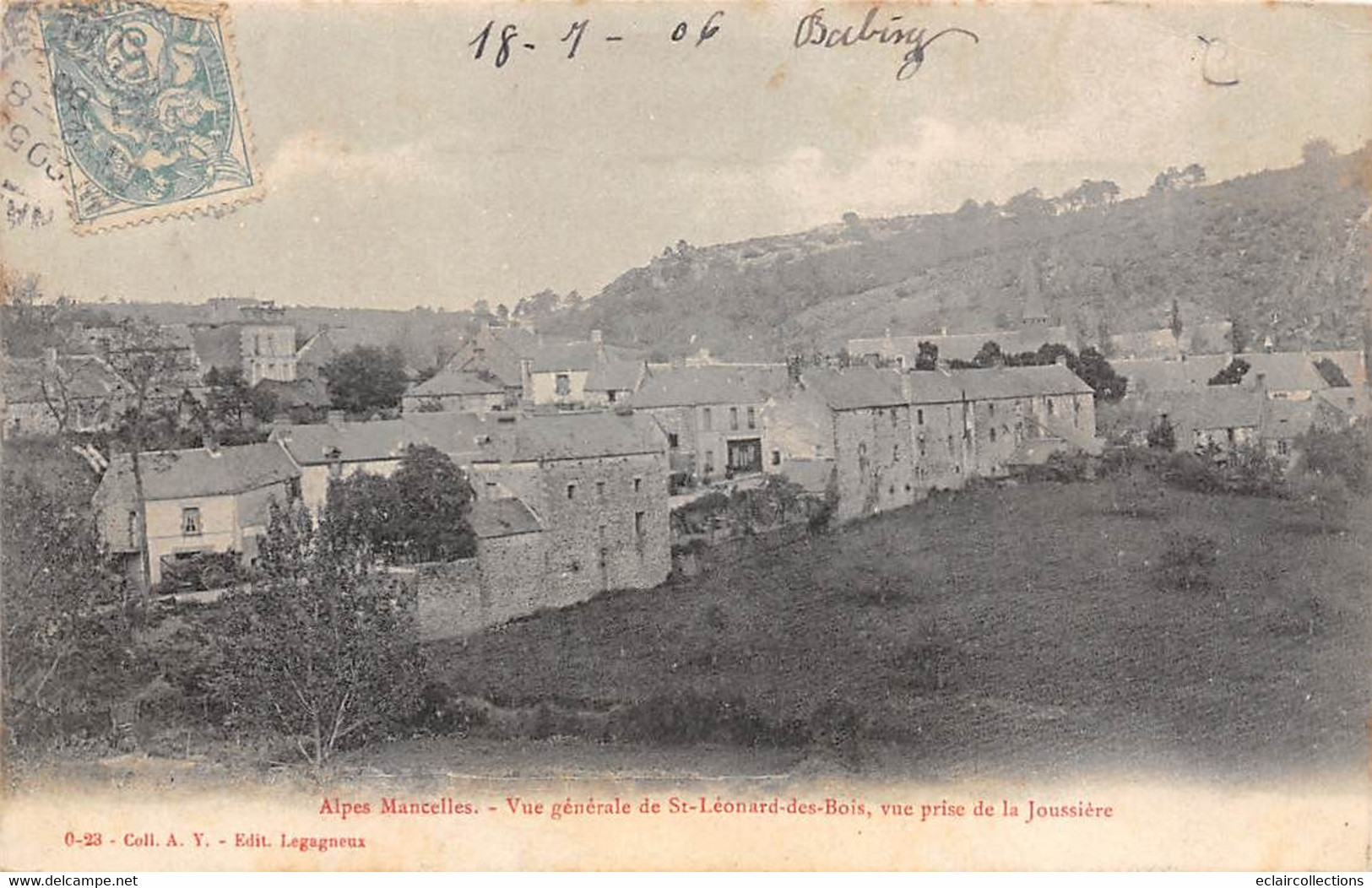 Saint Léonard Des Bois       72        Vue Générale Prise De La Joussière           (voir Scan) - Saint Leonard Des Bois