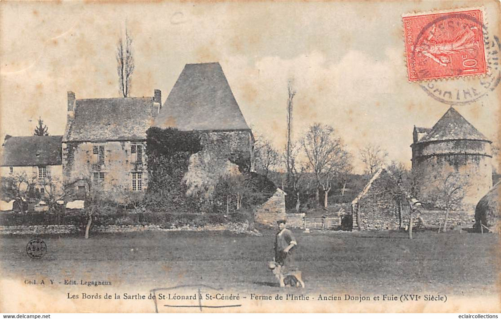 Saint Léonard Des Bois       72        Ferme De Linthe. Ancien Donjon.  -  3  -          (voir Scan) - Saint Leonard Des Bois