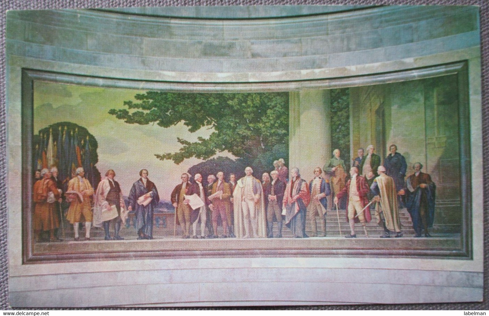 USA UNITED STATES WASHINGTON NATIONAL ARCHIVES MURAL J MADISON POSTCARD ANSICHTSKARTE CARTOLINA CARTE POSTALE CP PC AK - Spokane