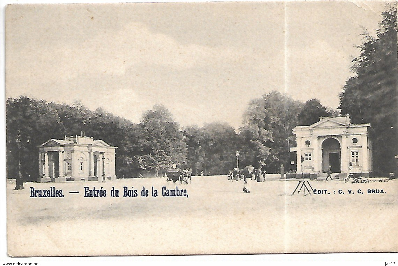 L120D523 - Bruxelles - Entrée Du Bois De La Cambre - Carte Précurseur - Forêts, Parcs, Jardins