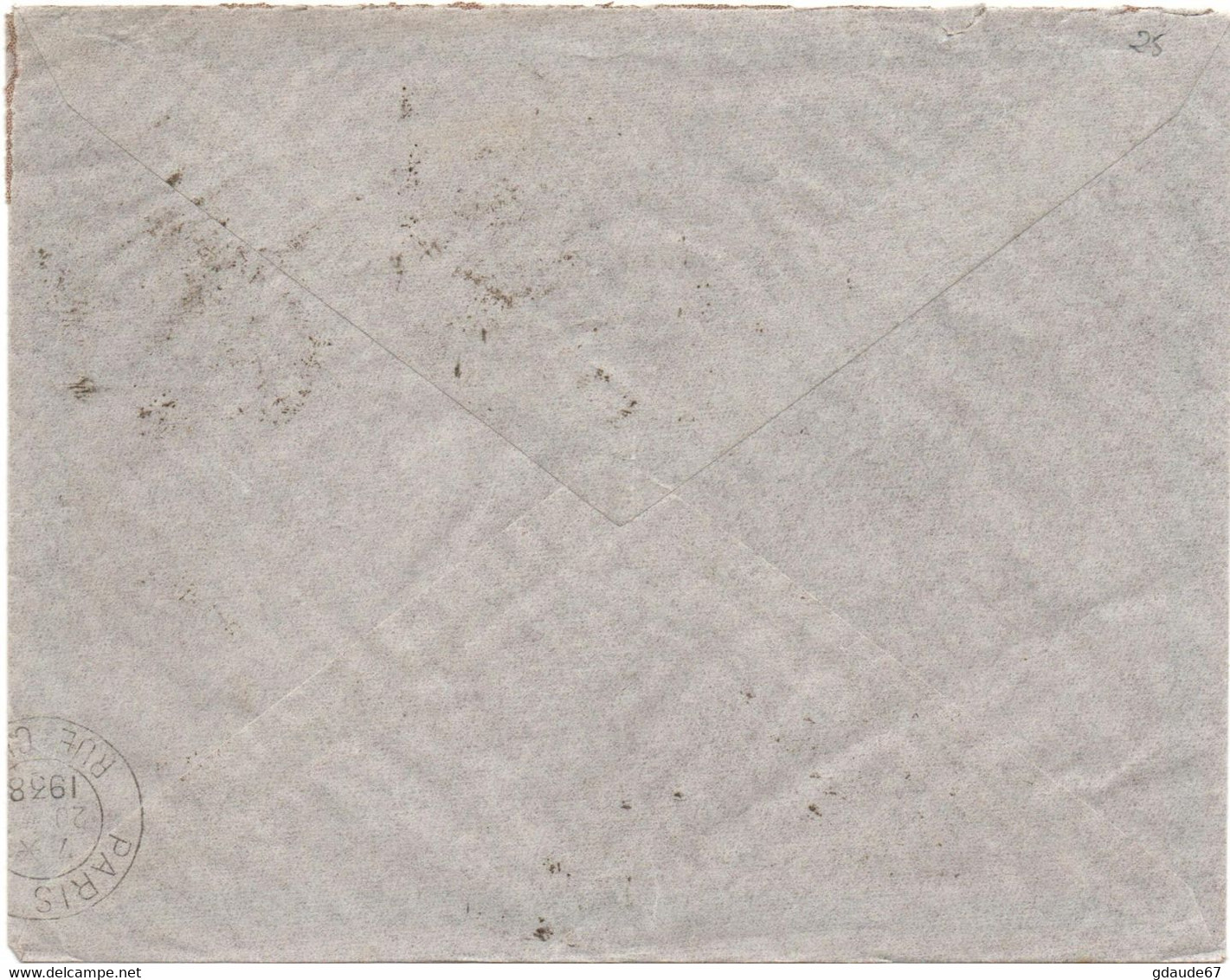 1938 - ENVELOPPE PAR AVION De DIMBOKRO (COTE D'IVOIRE) - Briefe U. Dokumente