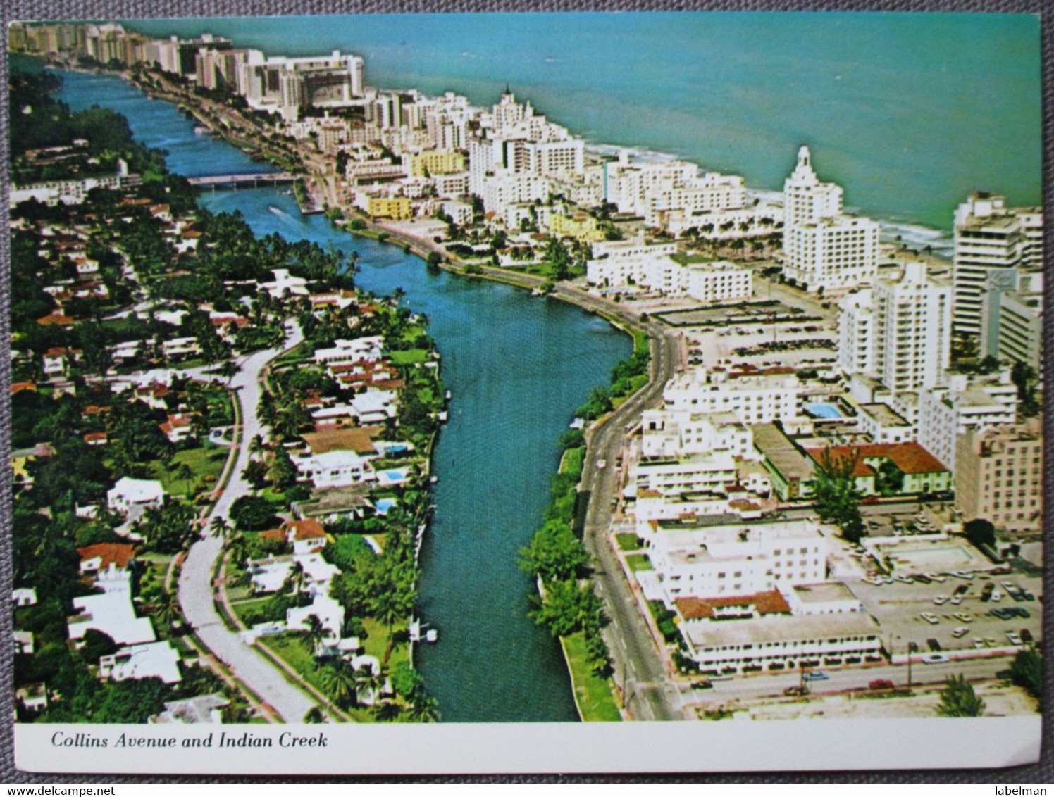 USA UNITED STATES FLORIDA BEACH INDIAN CREEK MIAMI CARD KARTE POSTCARD ANSICHTSKARTE CARTOLINA CARTE POSTALE CP PC AK - Spokane