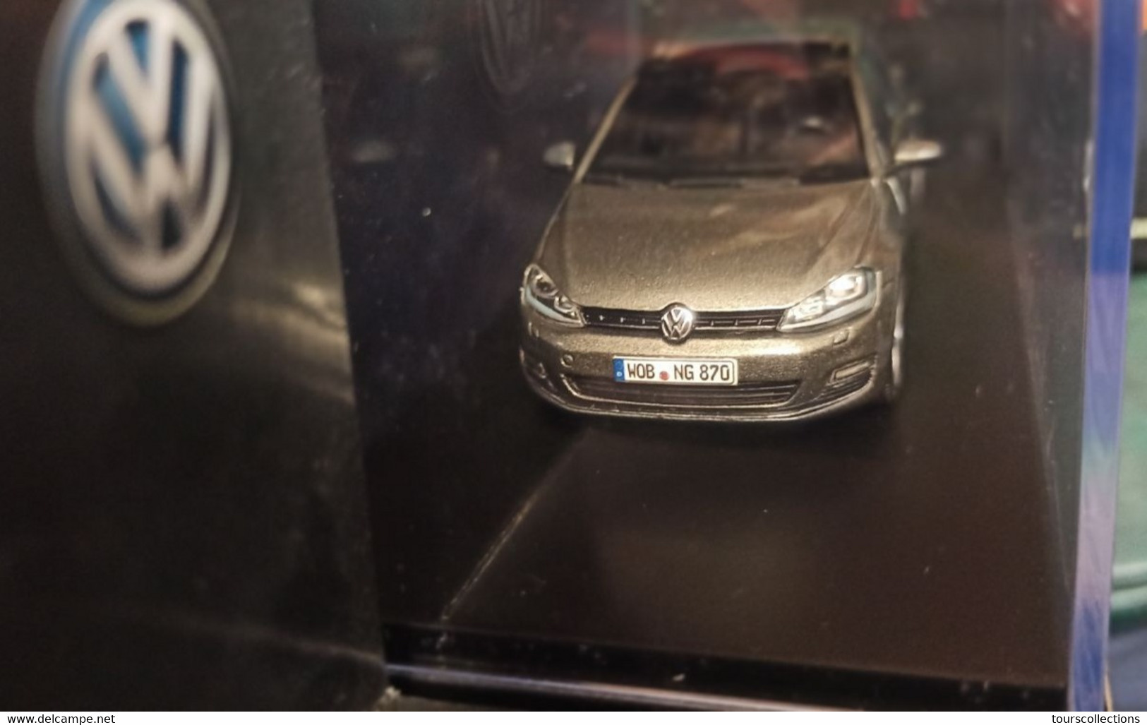 VW GOLF 7 VII GT TSI TDI HIGHLINE 5 DOOR LIMESTONE GREY 1:43 HERPA (DEALER MODEL) RARE 5G4.099.300. EV1