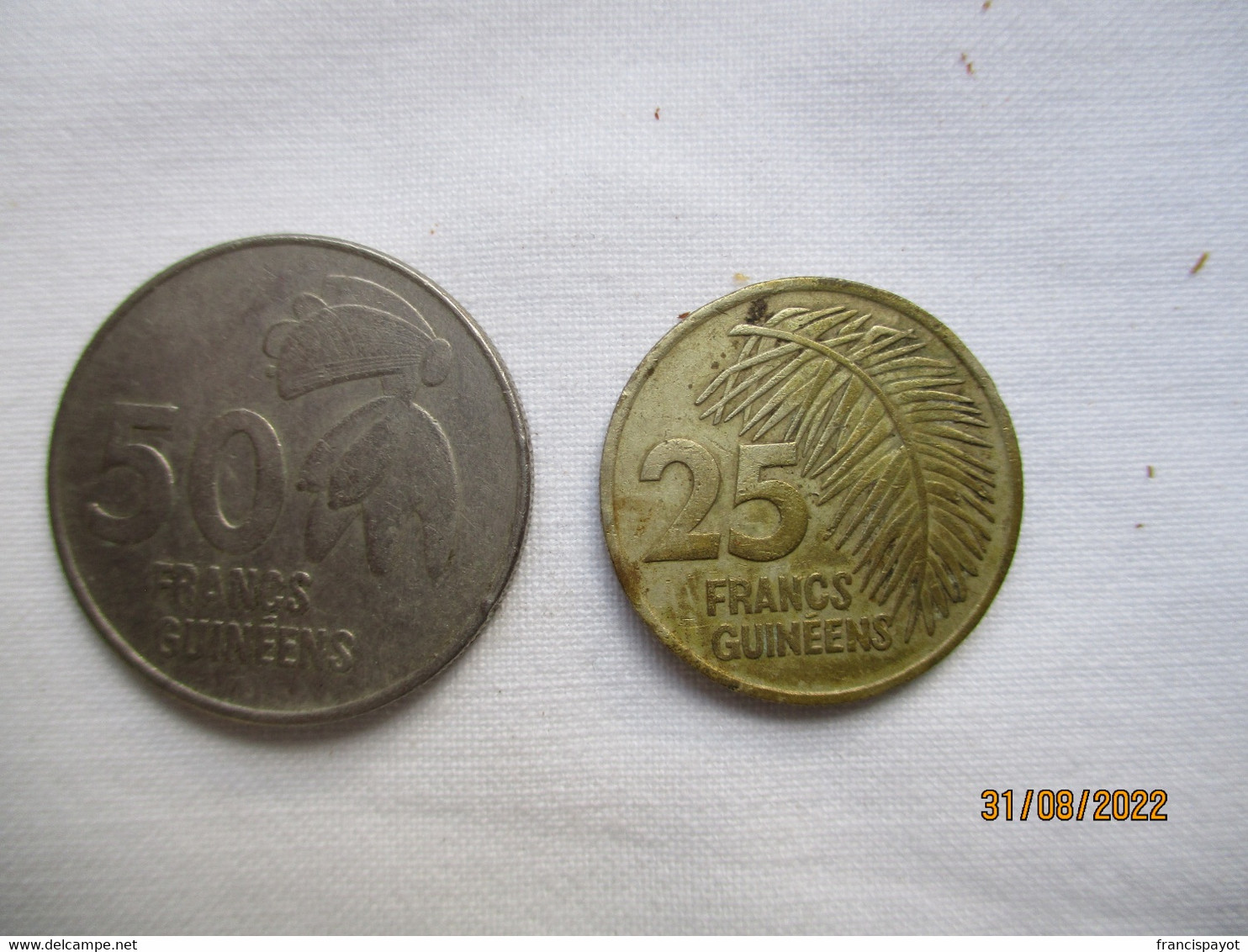 République De Guinée: 50 Francs 1994 & 25 Francs 1987 - Guinea