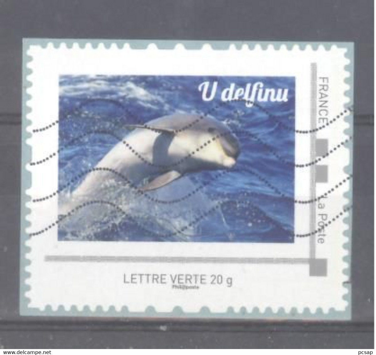 France Collector Oblitéré (2016 - Parc Naturel Régional De Corse - U Delfinu) (lignes Ondulées) - Collectors