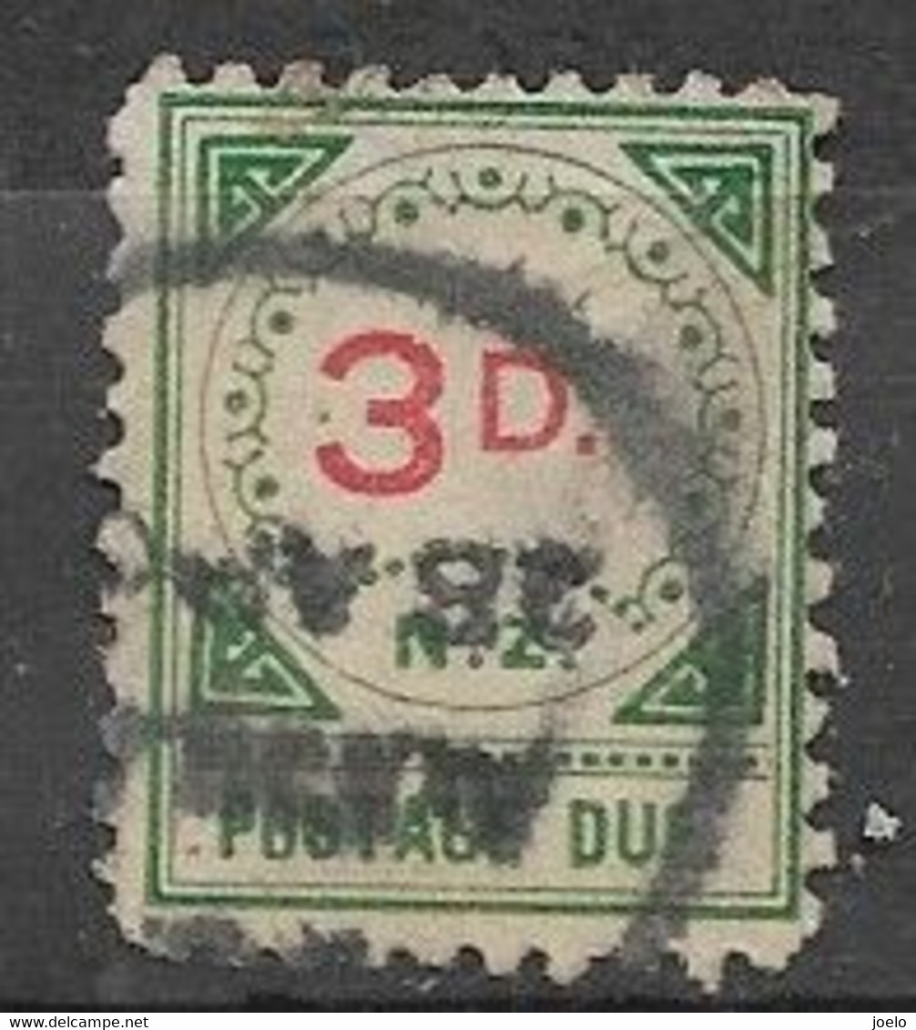 NEW ZEALAND 1899-1900 POSTAGE DUE 3d LARGE D - Timbres-taxe
