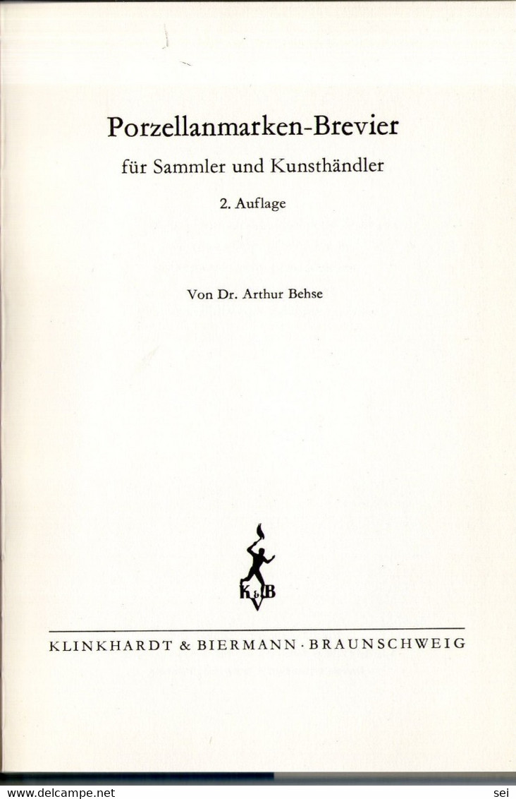 B 4789  -  Libro Marchi Della Porcellana Porzellanmarker - Kunstführer