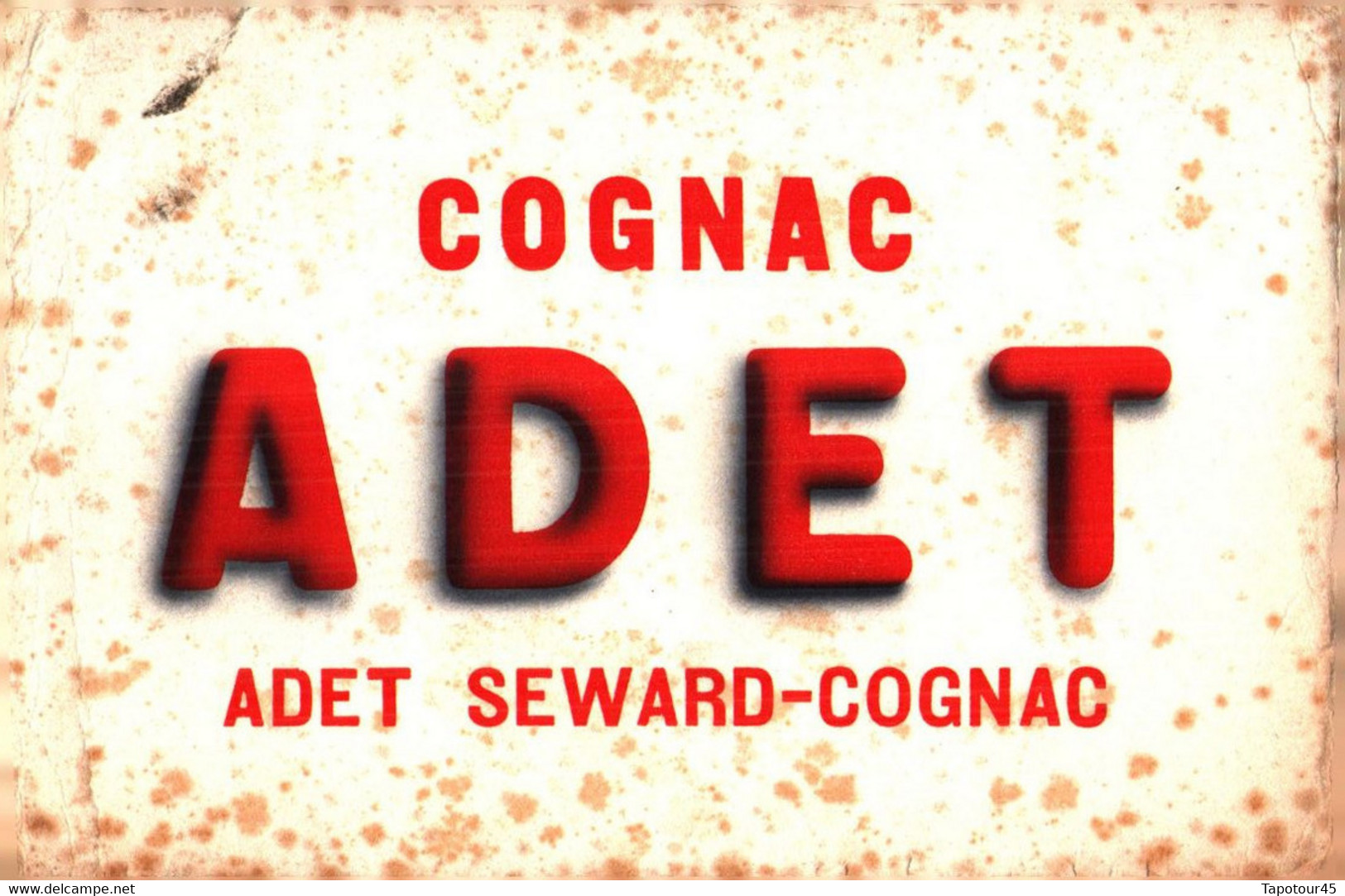 C A > Buvard >  "Cognac" > "ADET"  >   (N= 1)  >    29/8/22 - Liqueur & Bière