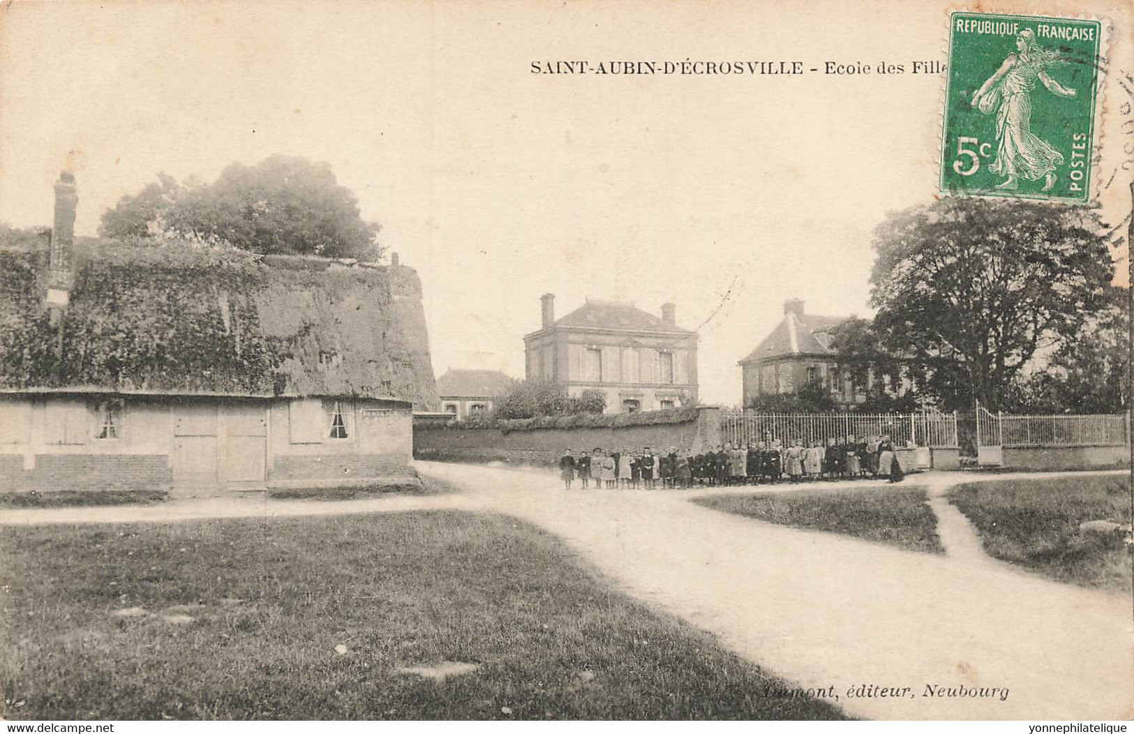 27 - EURE - SAINT-AUBAIN-D'ESCROVILLE - école Des Filles - Beau Cliché - 11034 - Saint-Aubin-d'Ecrosville