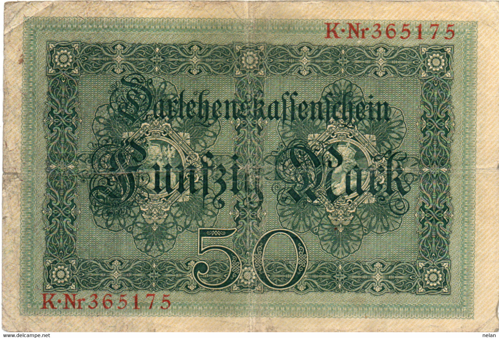 GERMANIA - REICHSBANKNOTE - 50  MARK 1914 - Wor:P-49a, Ros:R-50a - 50 Mark