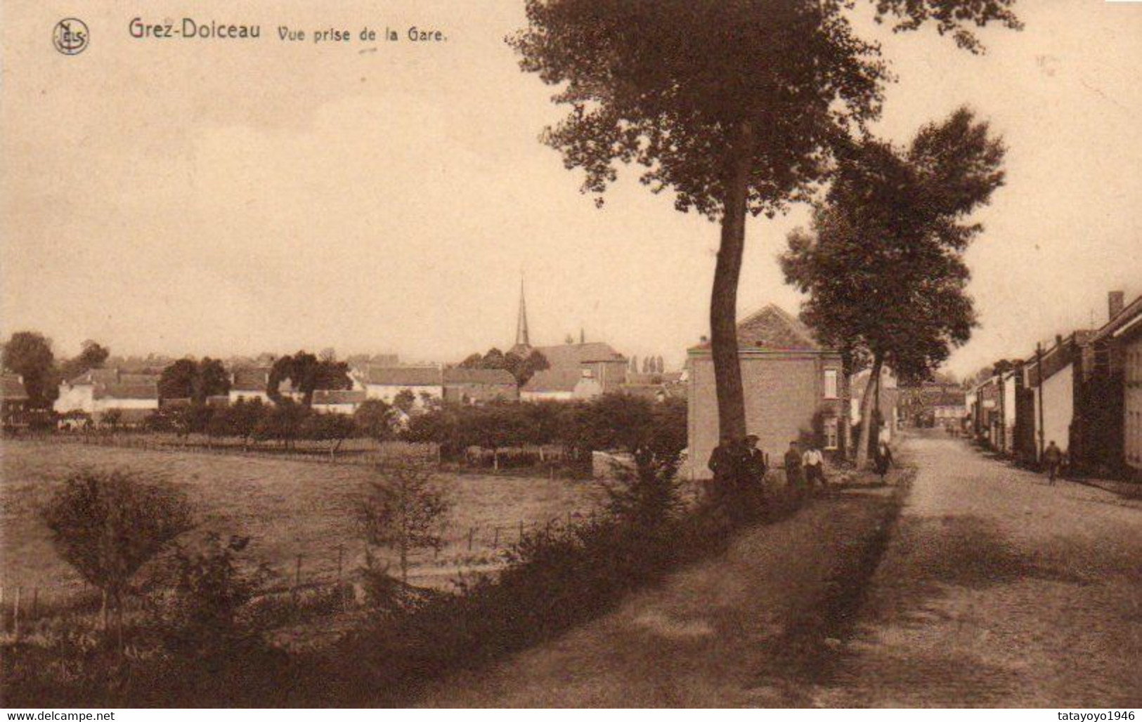 Grez -Doiceau Vue De La Gare Voyagé En 1943 - Grez-Doiceau